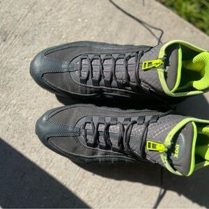 Nike Black and Neon Green Sneakers